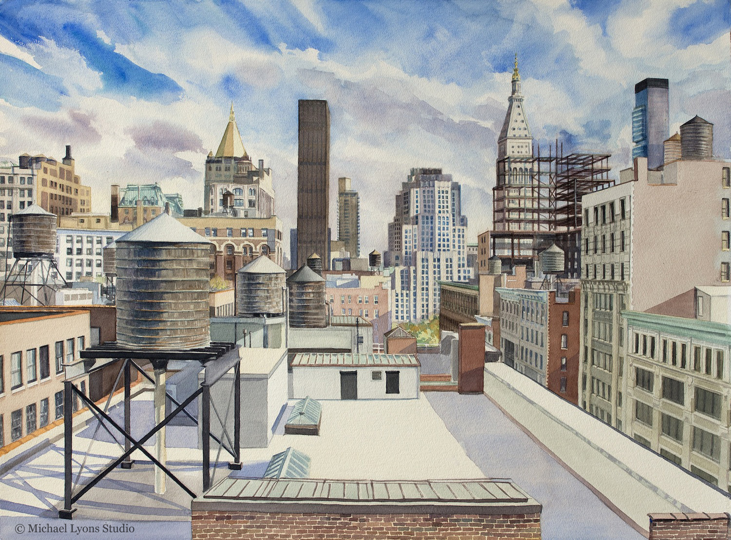    New York Life   22" x 30" watercolor on paper 