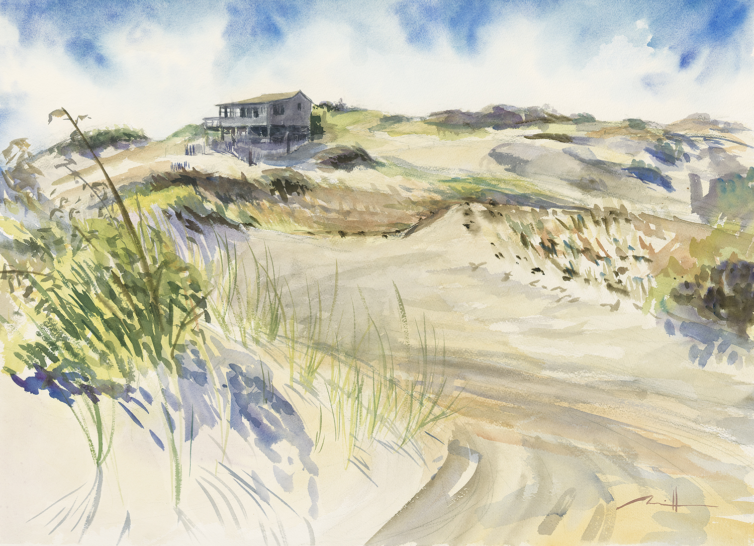    Ray Wells' Shack   22" x 30" watercolor on paper 