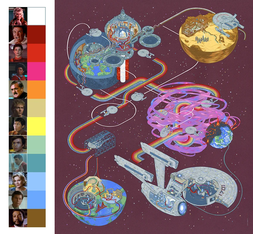 Paths of Kahn, with Key