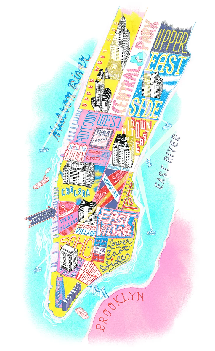 Manhattan Neighborhood Starmap