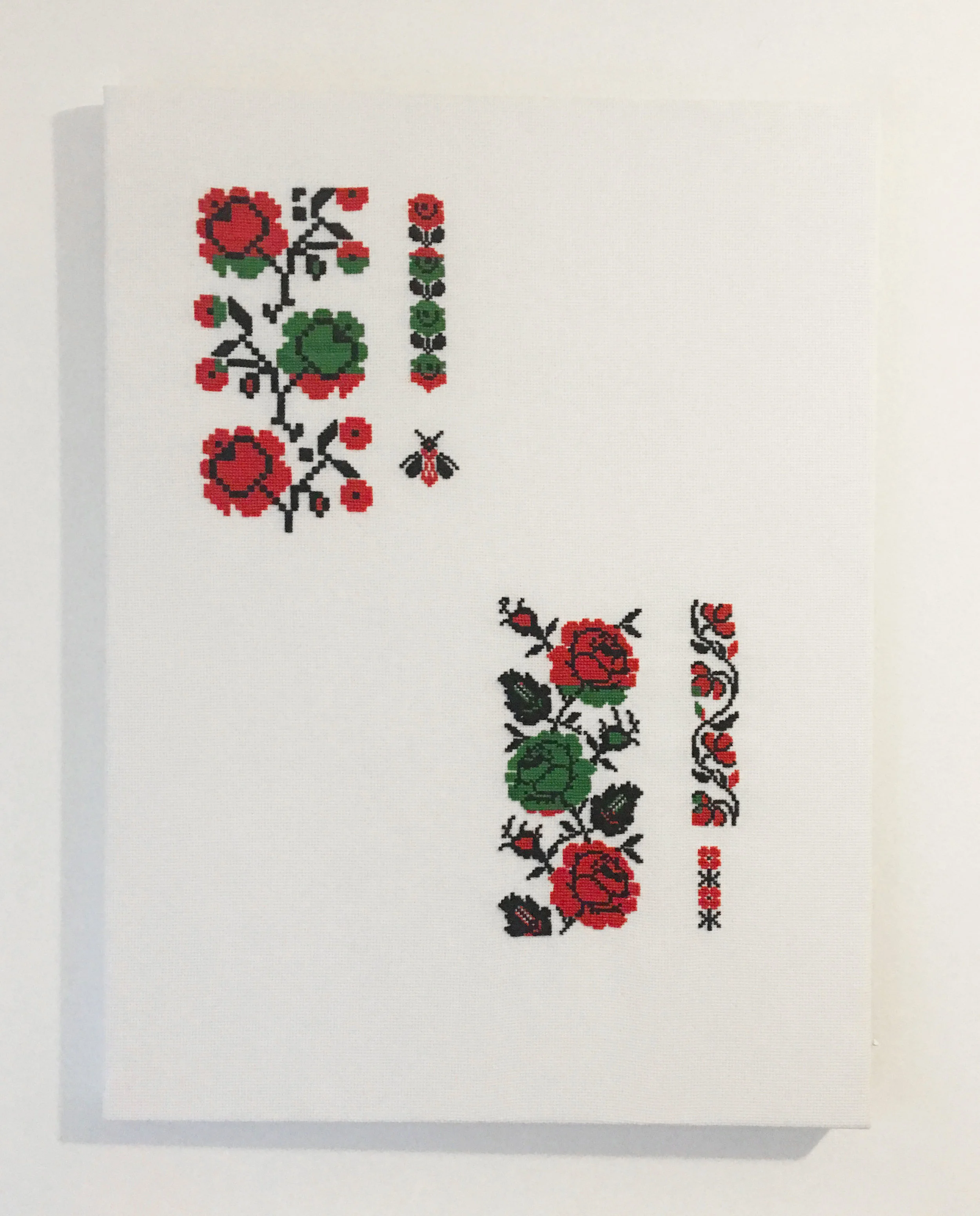"Antique Palestinian Rose Patterns 8-9", 24 x 18 Inches, 2016