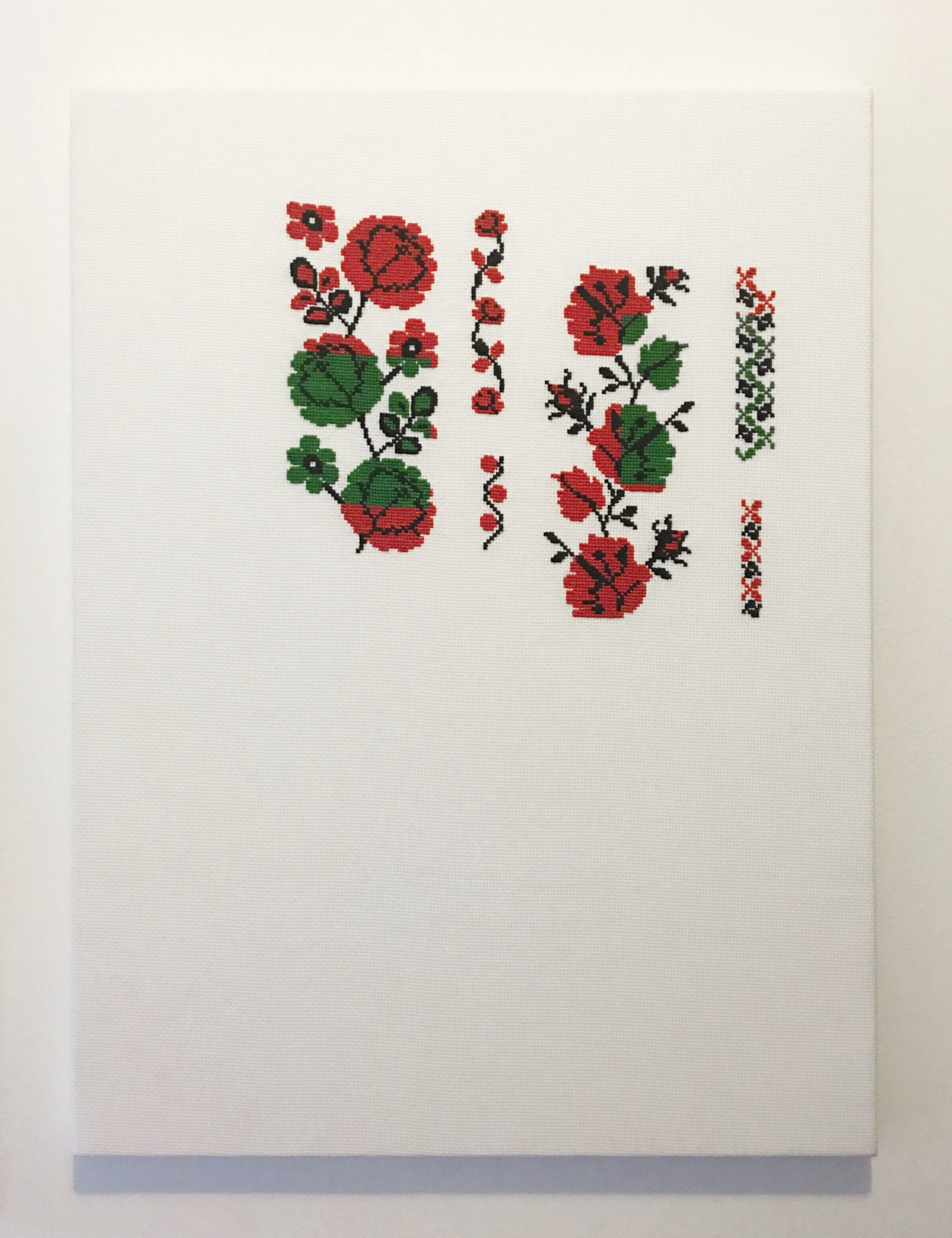 "Antique Palestinian Rose Patterns 10-11", 24 x 18 Inches, 2016