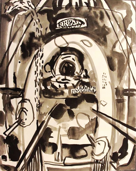 8 and a half by 11 ink on paper