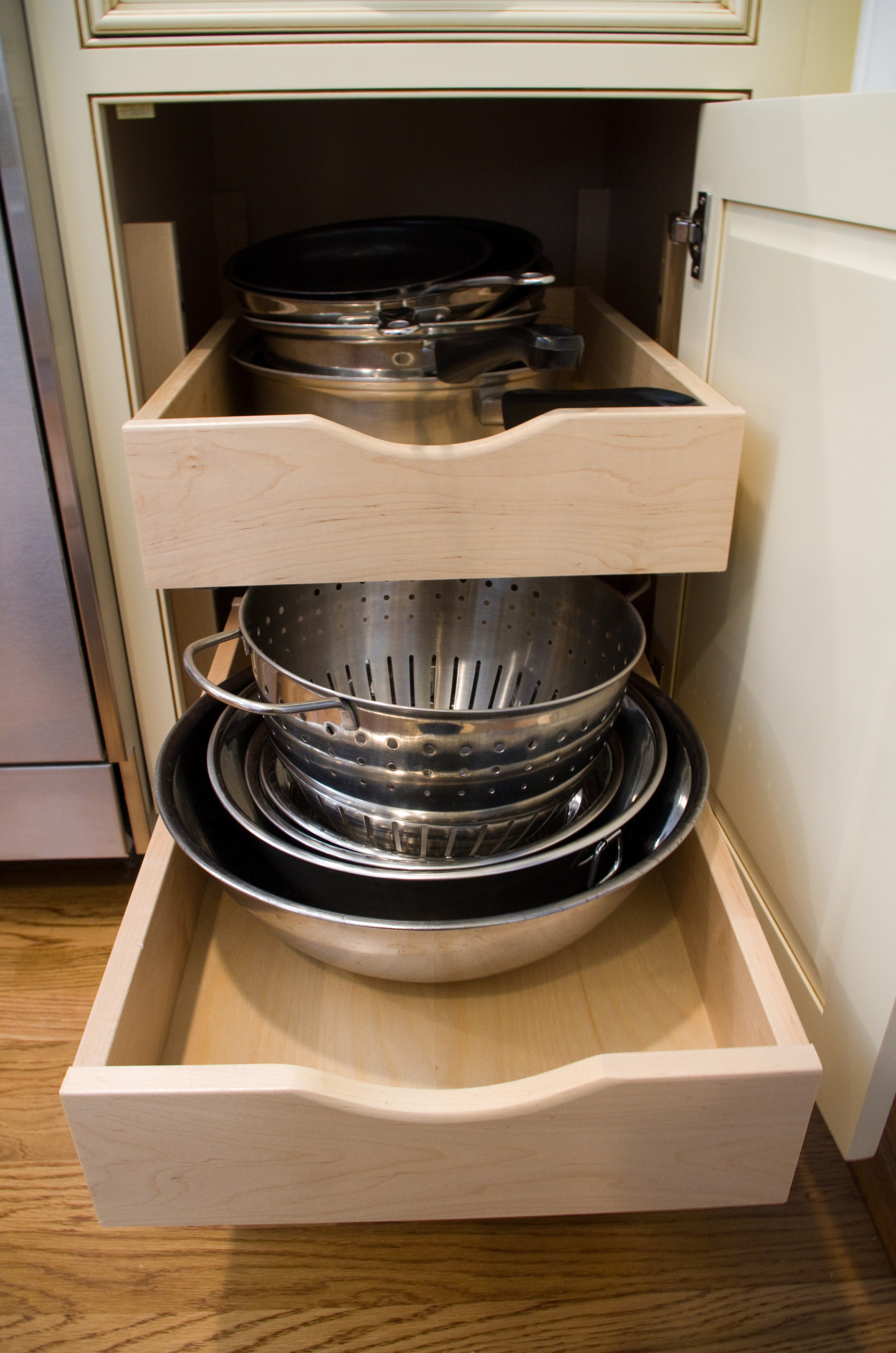 Glideware Wood Pull-out Cabinet Organizer for Pots