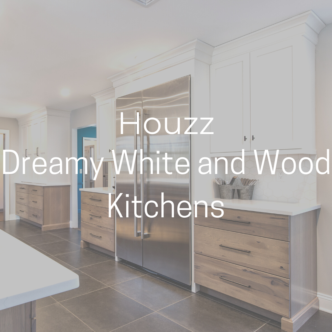 Robinwood Houzz Dreamy White and Wood Kitchens