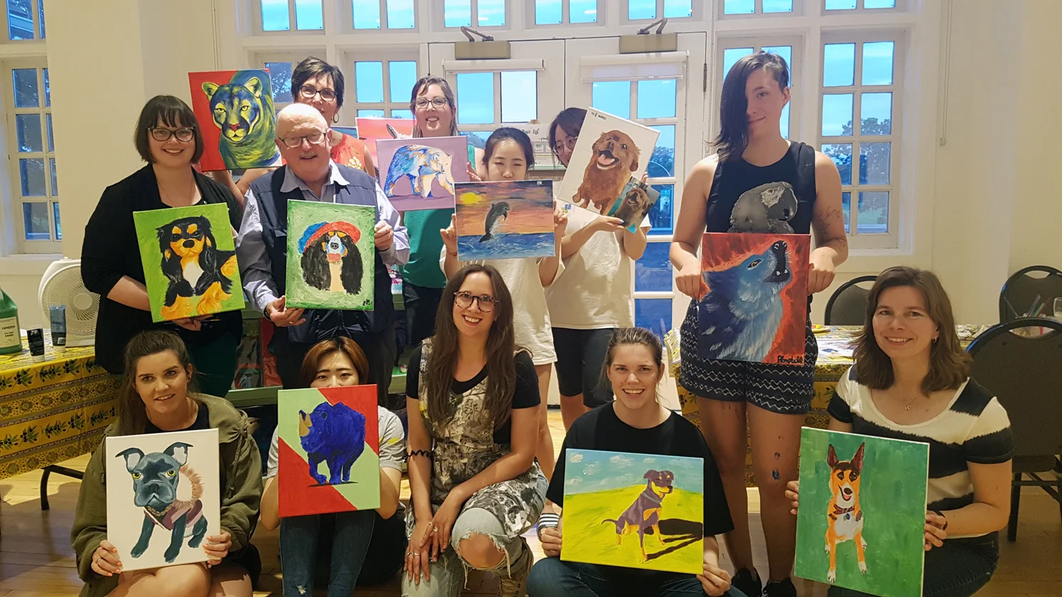 Our group photo from my last class at Assiniboine Park!