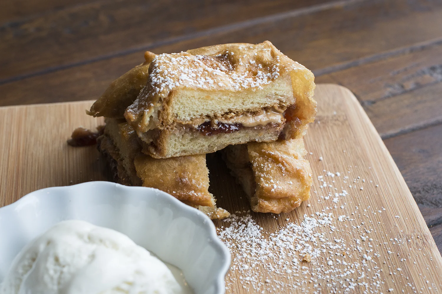 Deep Fried Peanut Butter & Jam Butty