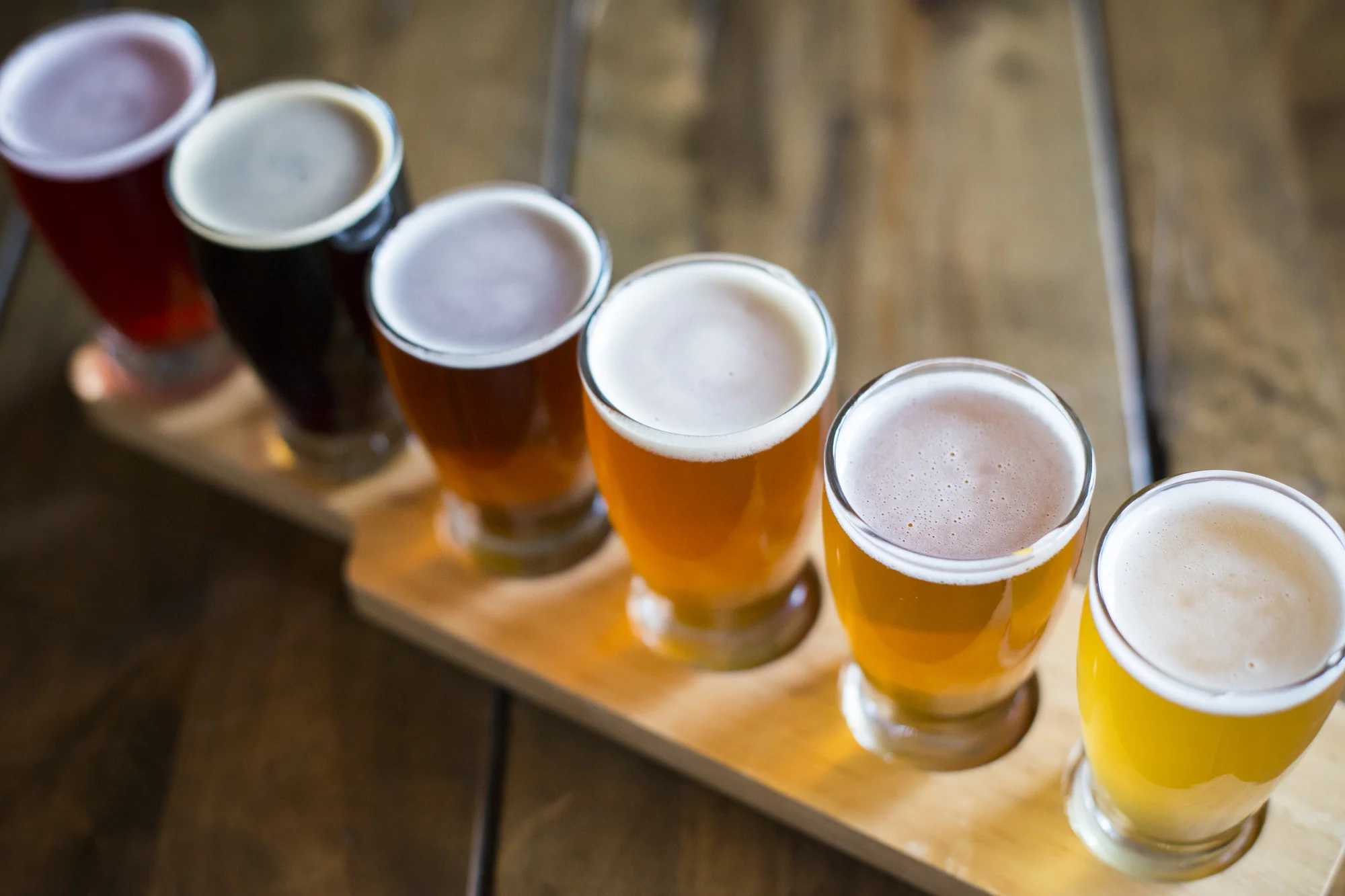 Flight of House Brewed Beers