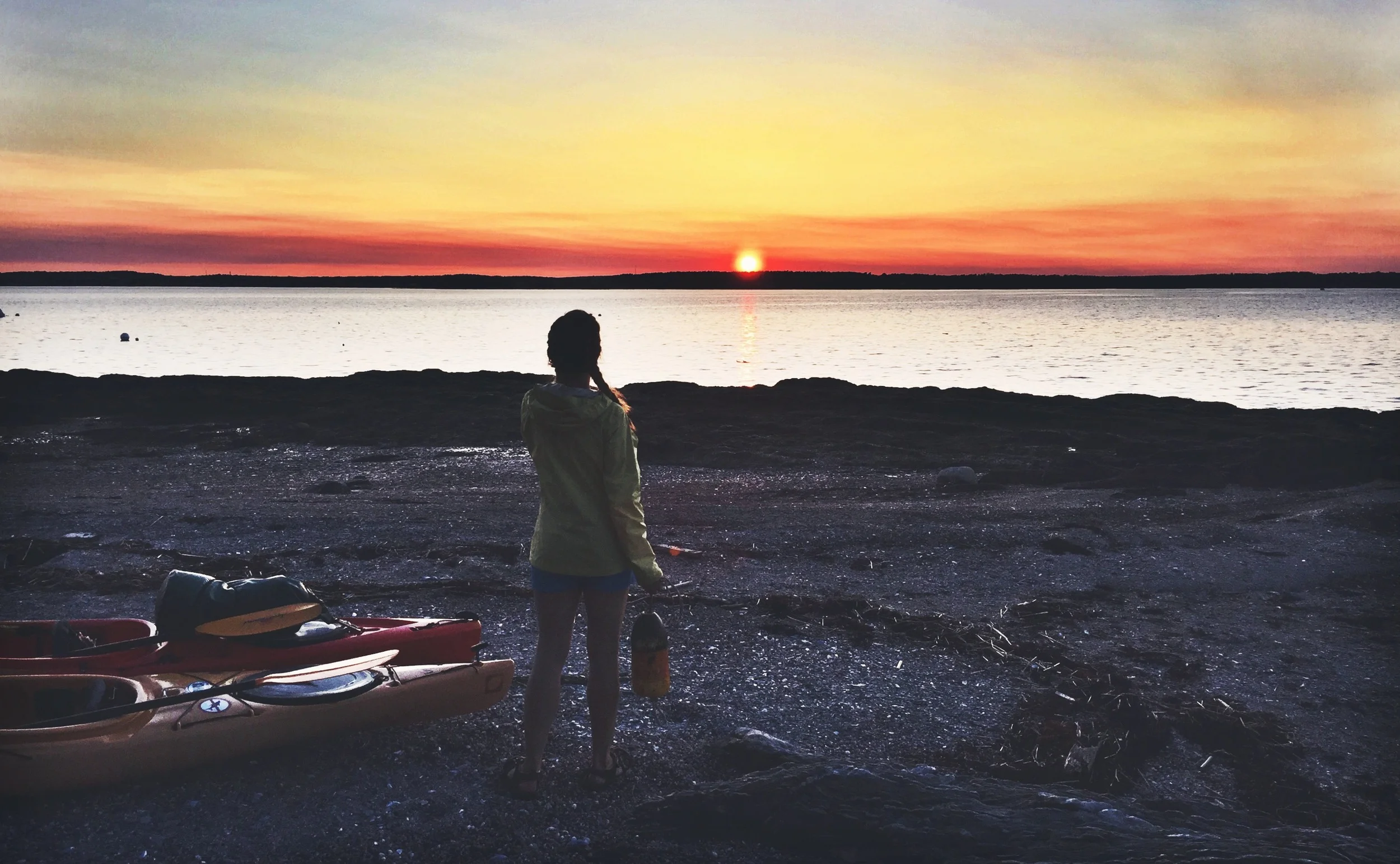 Sunset over Falmouth Foreside.