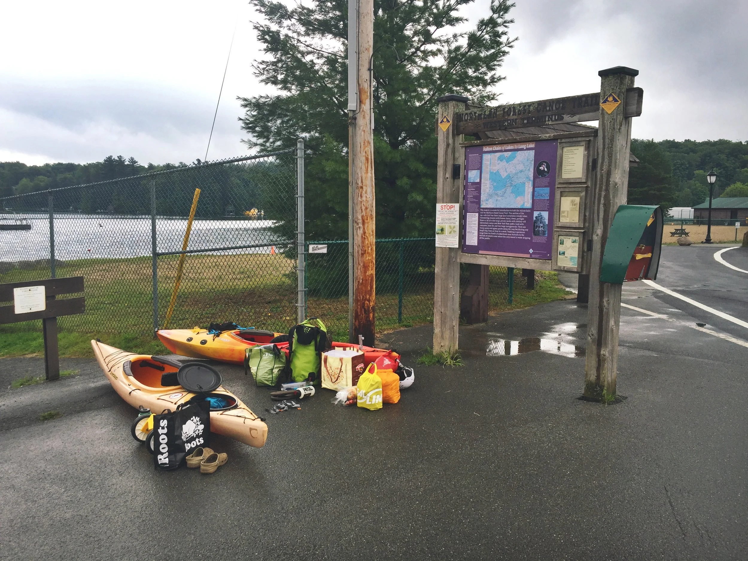 Loading up at the boat launch.
