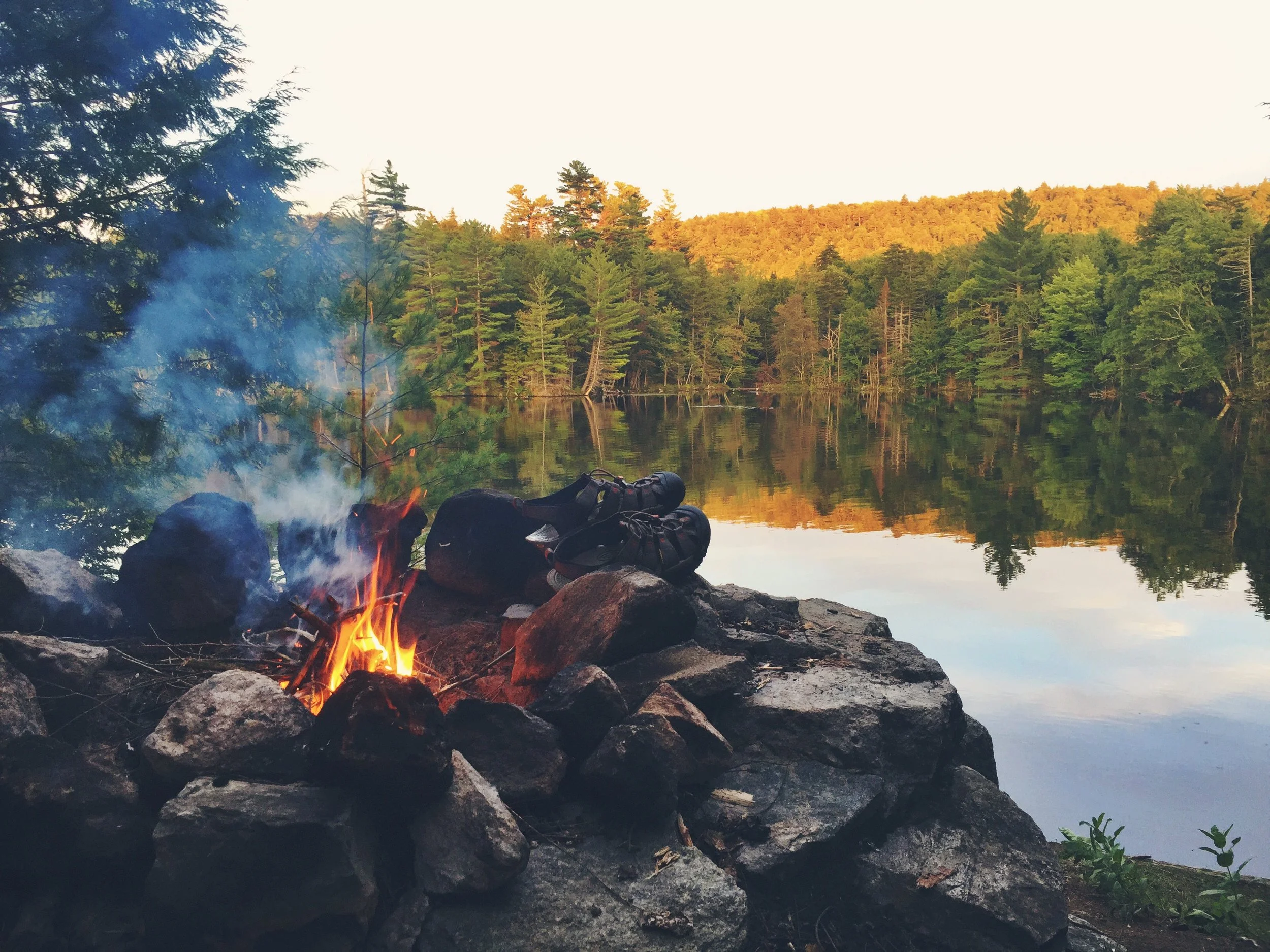 Second night's campsite view