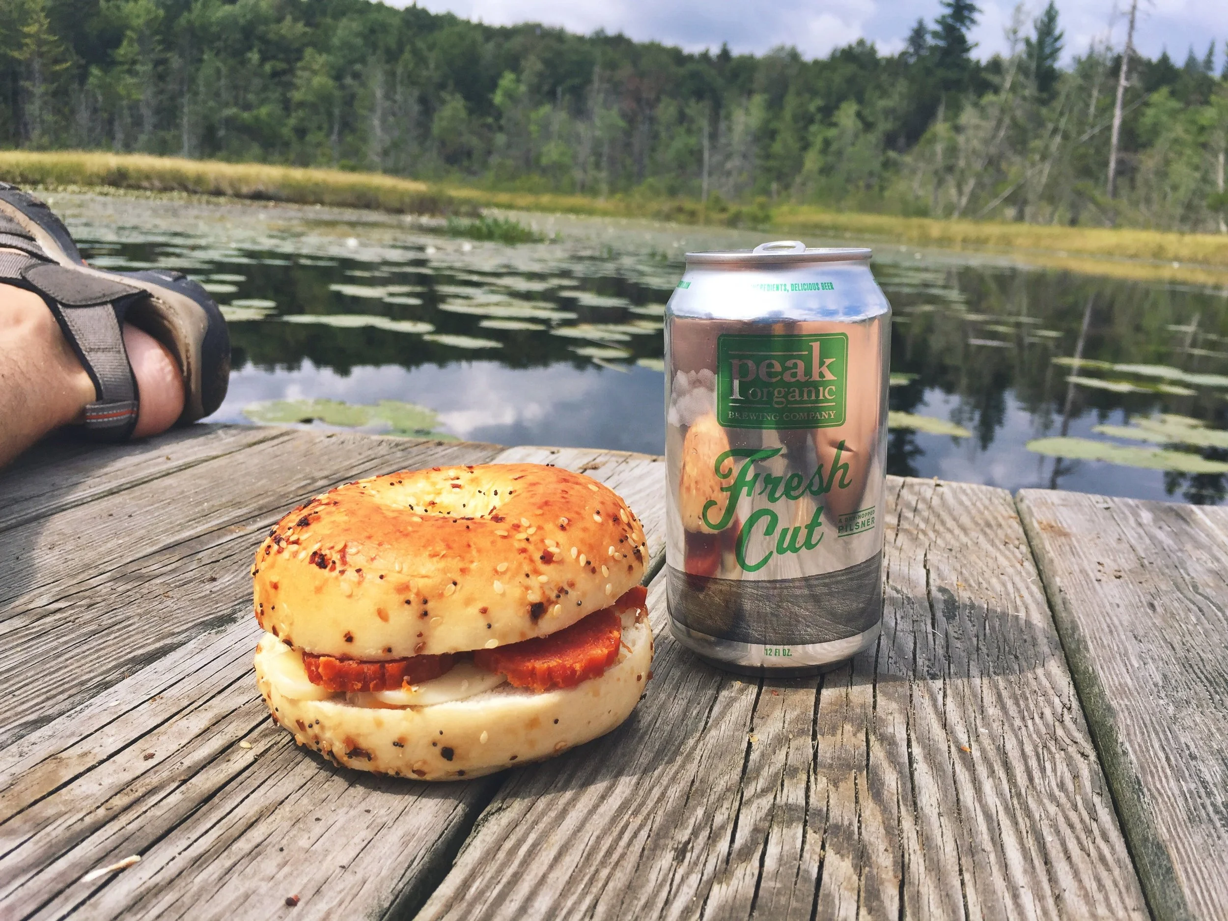Lunch by the inlet