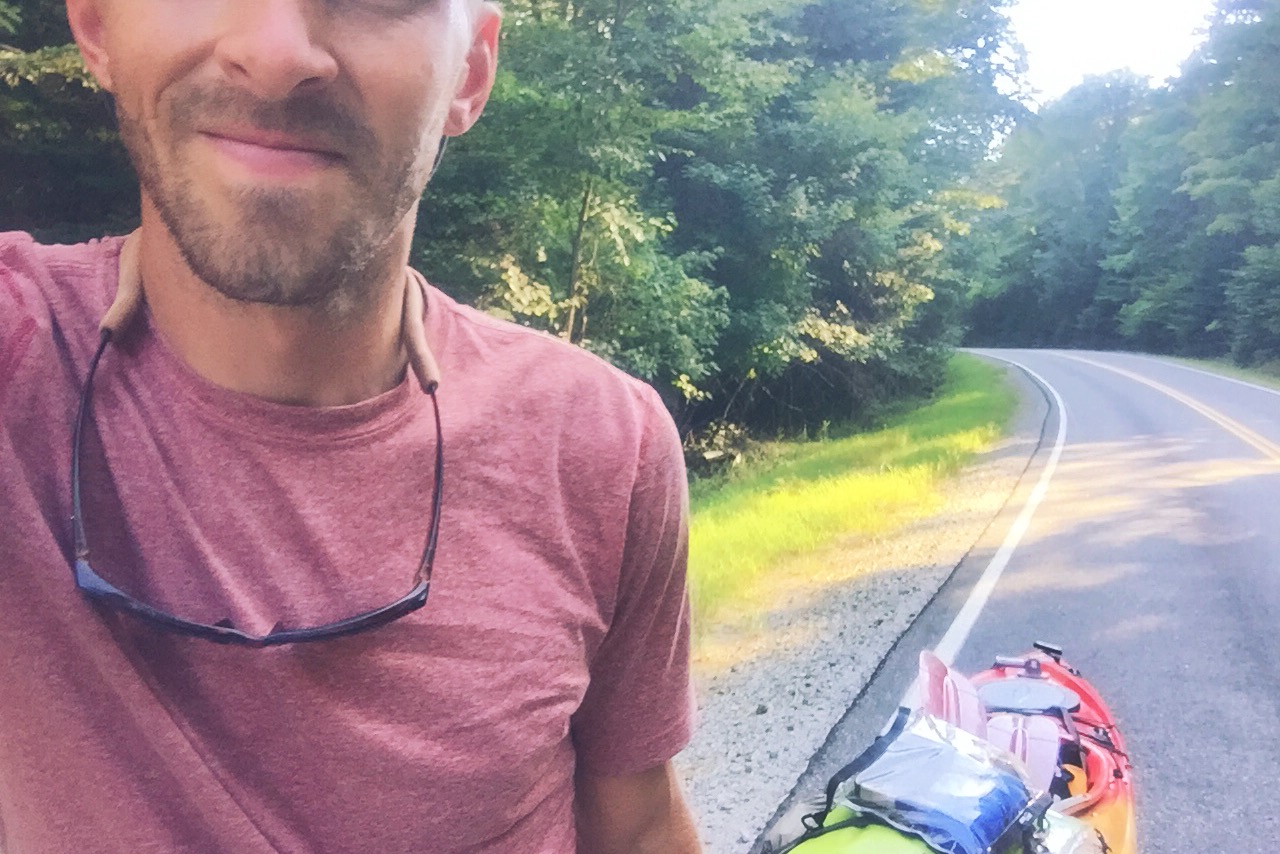 Keeping the smiles alive during the 1.2 mile road walk