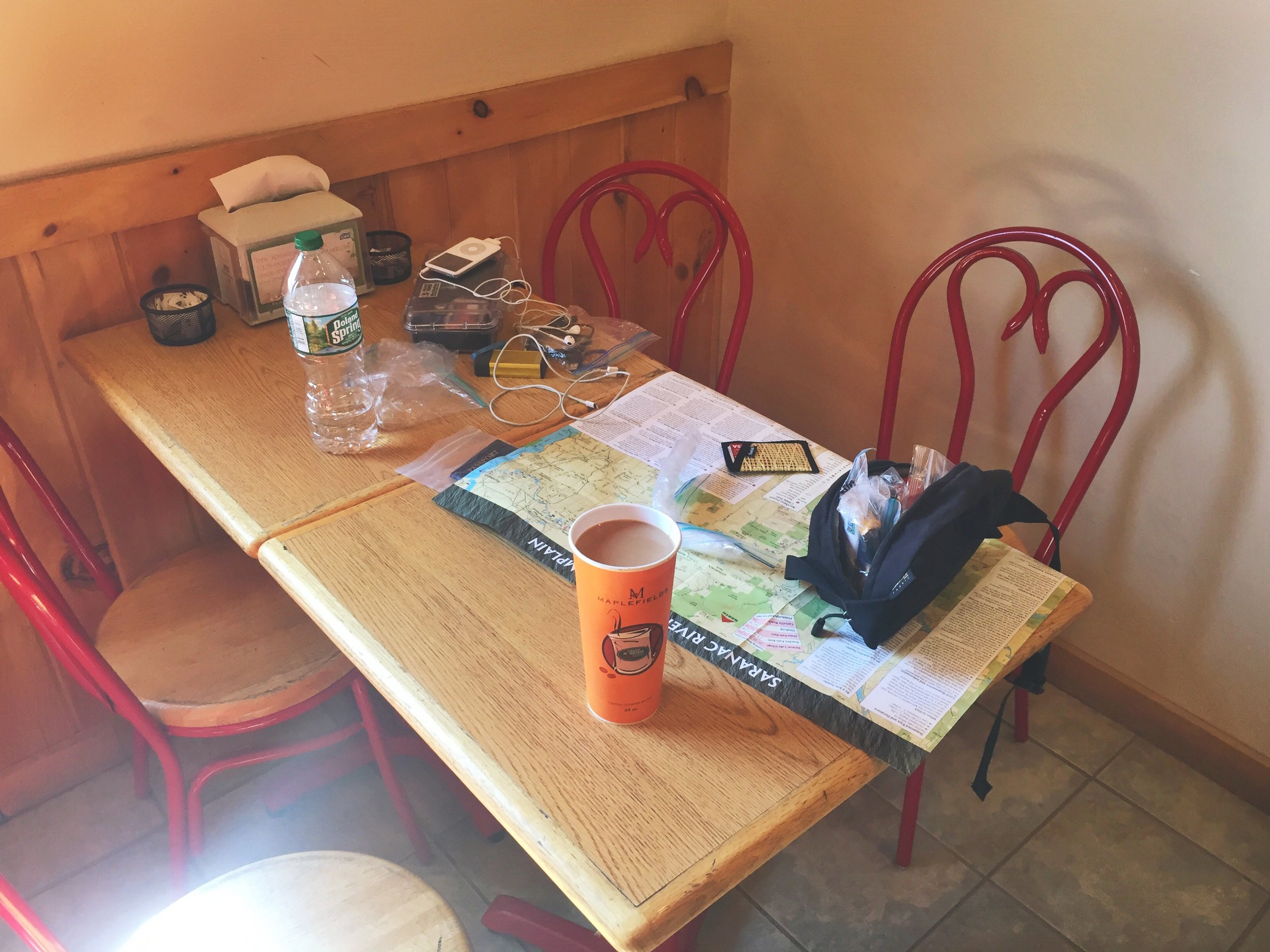 At this table I found refuge from my problems, I recharged and refocused before continuing onward for the day.