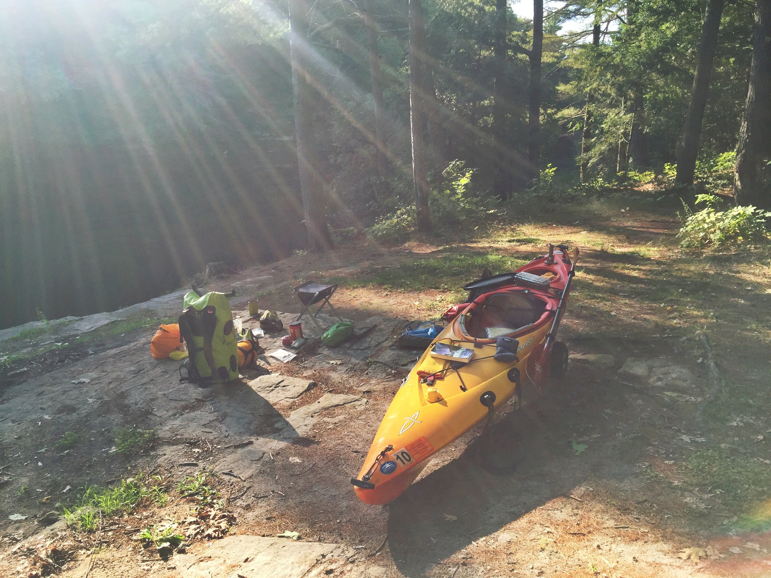 Another beautiful morning on the Northern Forest Canoe Trail