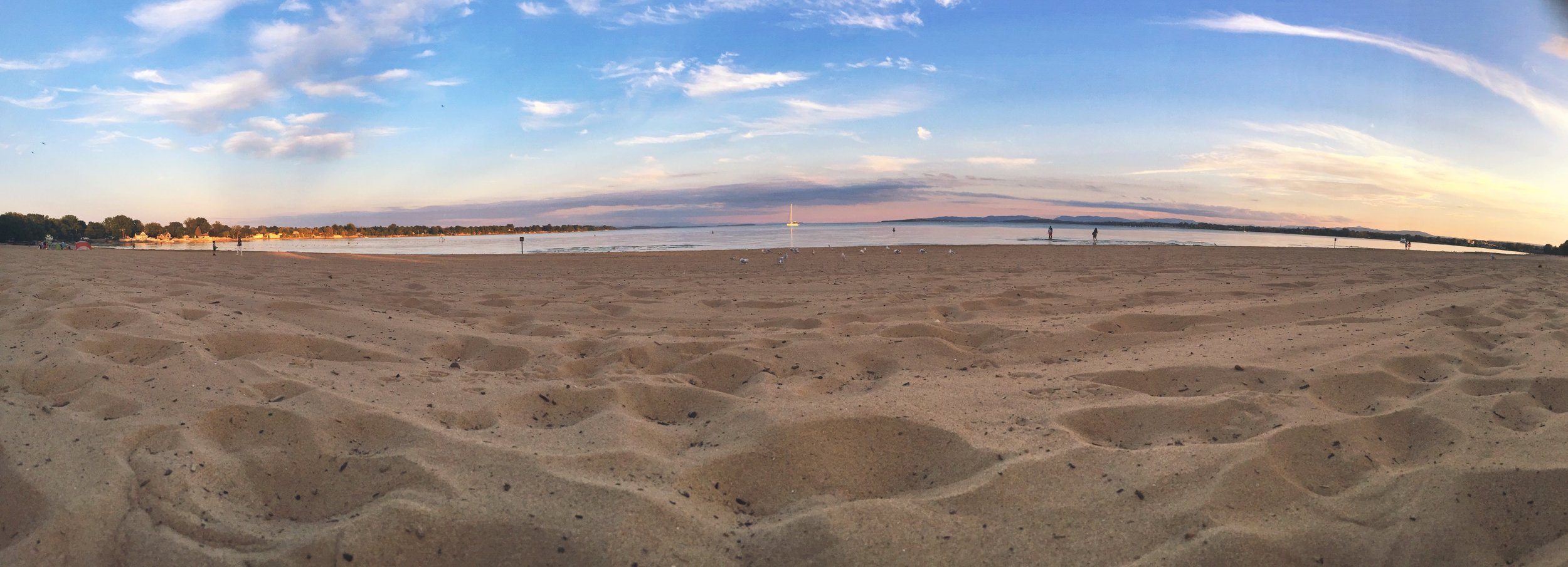 Beautiful scenery and a lovely sunset over Cumberland Bay State Park