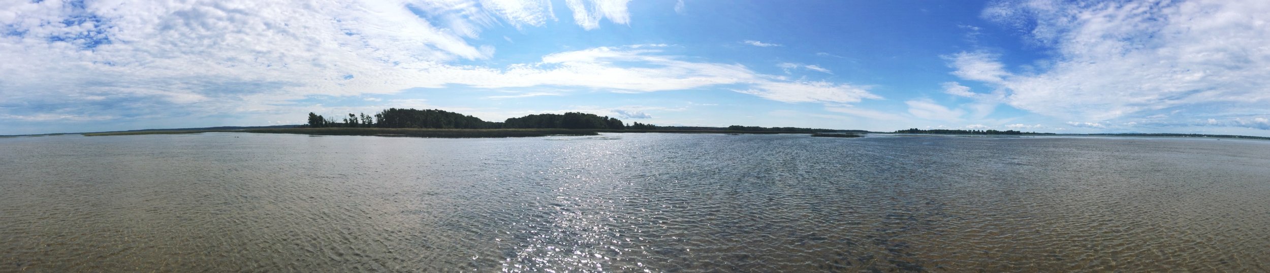 Long Marsh Bay and the entrance to the Missisquoi National Wildlife Refuge