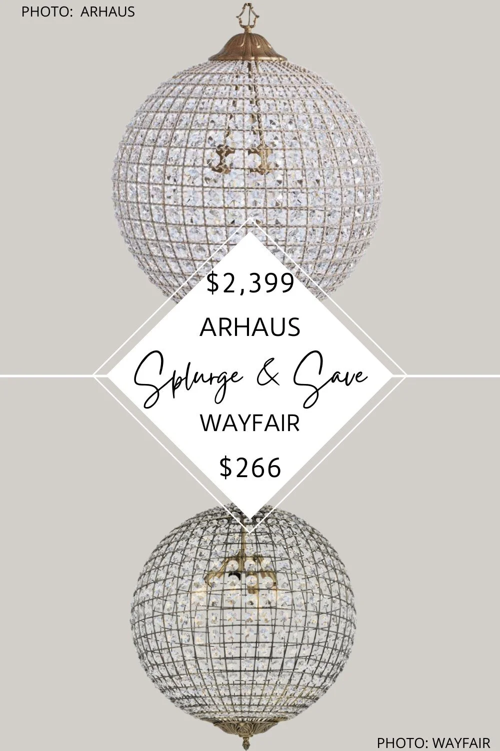 ARHAUS POPPY CHANDELIER DUPE — KENDRA FOUND IT