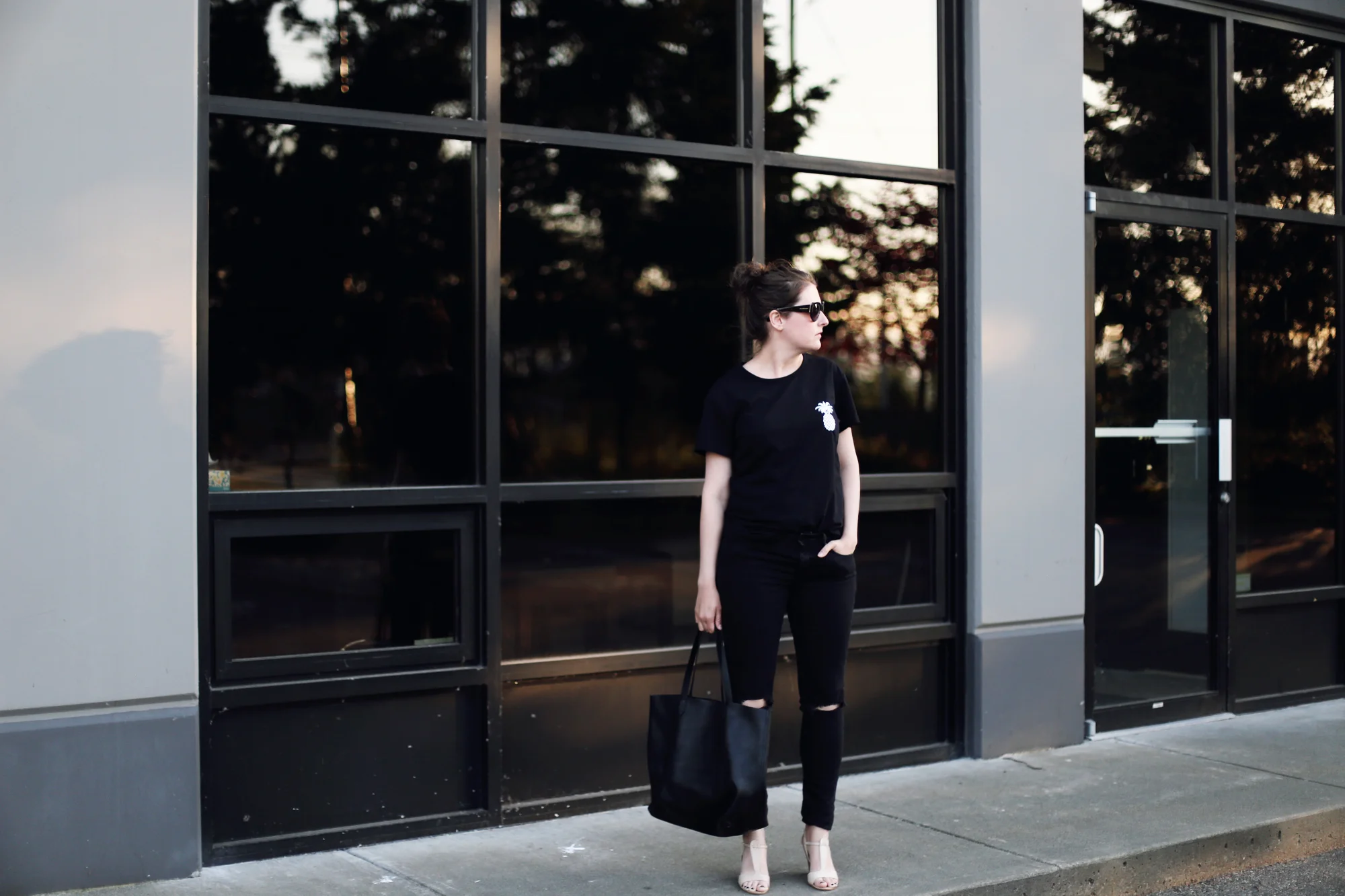 ALL BLACK OUTFIT &amp; BLACK BASICS