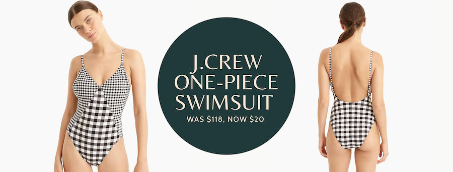 This J Crew One Piece Gingham Swimsuit Is Two Things Cute And Just Kendra Found It
