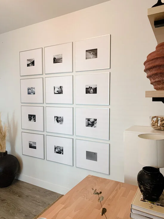 HOW TO MAKE AN OVERSIZED MAT GALLERY WALL GRID 