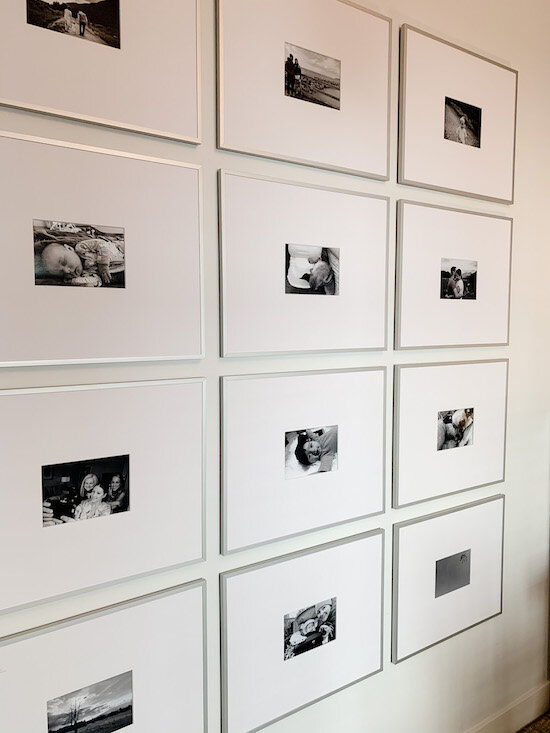 How To Make An Oversized Mat Gallery Wall Grid Kendra Found It - White Wall Picture Frames Ikea