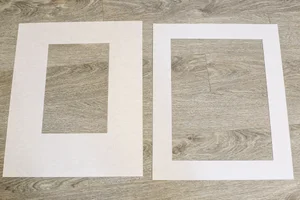 GALLERY WALL TEMPLATE: OFFSET OVERSIZED MAT RAMSBORG FRAMES — KENDRA ...