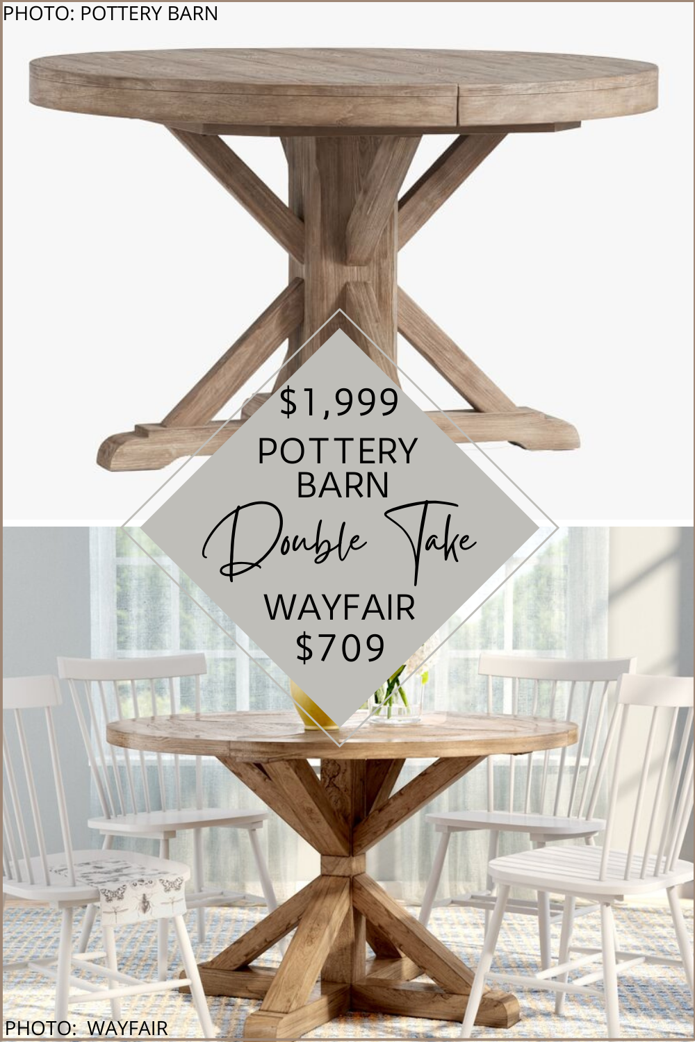 Pottery Barn Benchwright Round Dining, Pottery Barn Dining Room Table