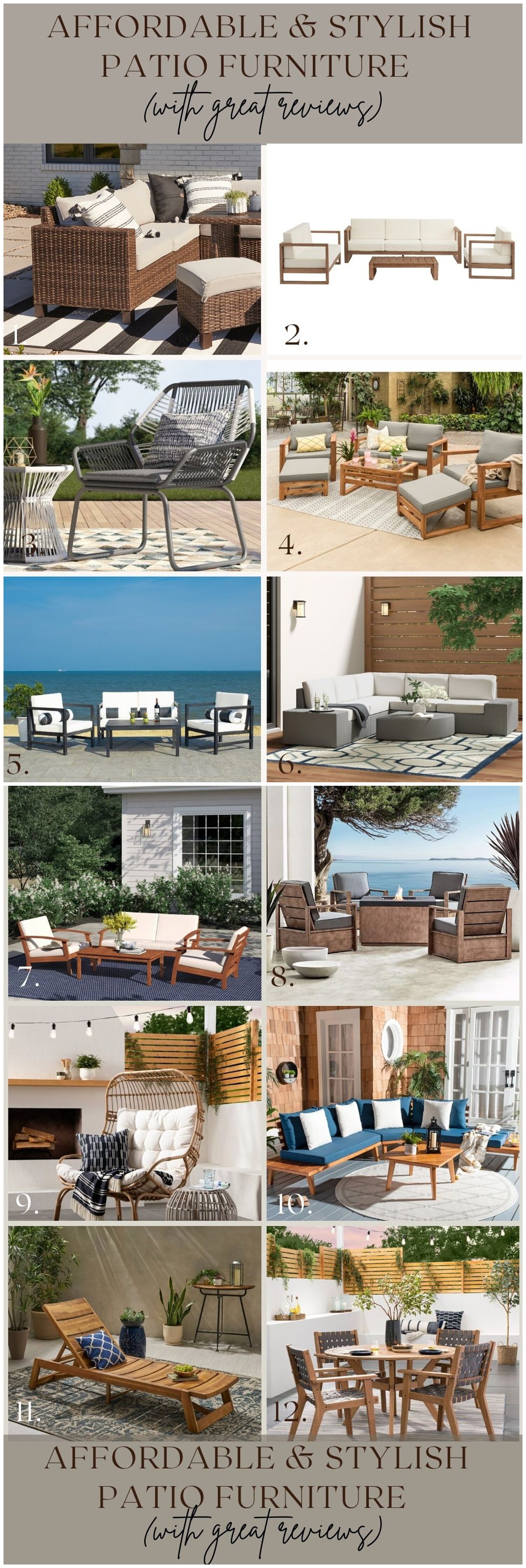 3 piece sectional patio set with fire pit on Affordable And Stylish Patio Furniture For Spring Summer 2021 Kendra Found It