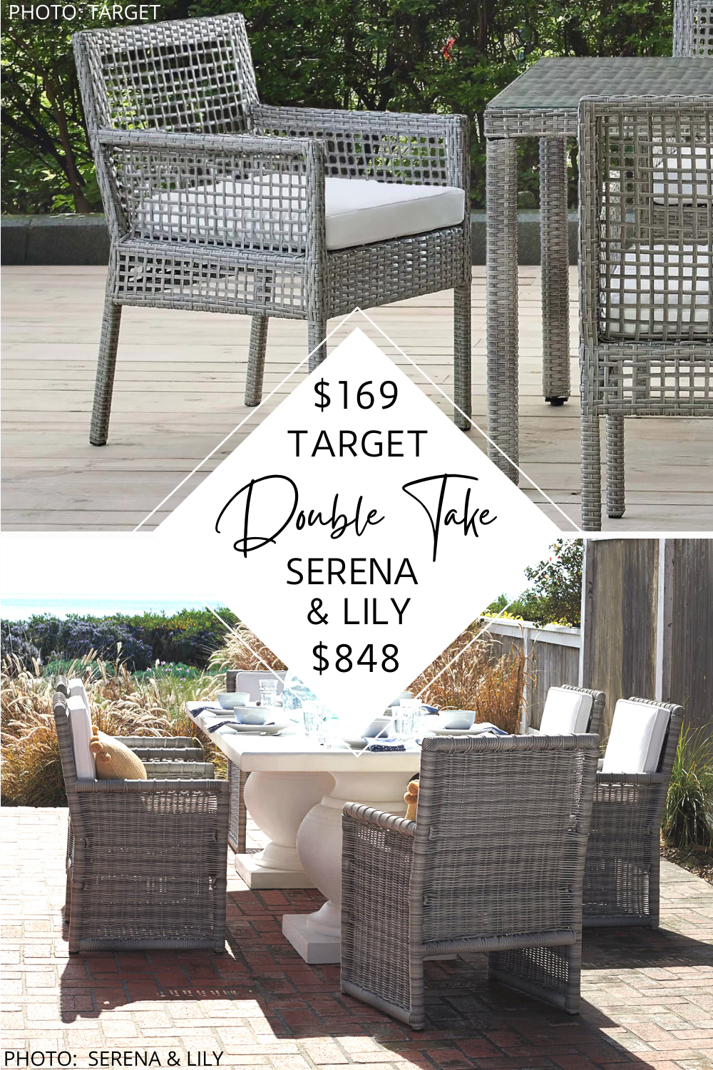 double lounge chair on Serena And Lily Pacifica Patio Set Dupe Kendra Found It