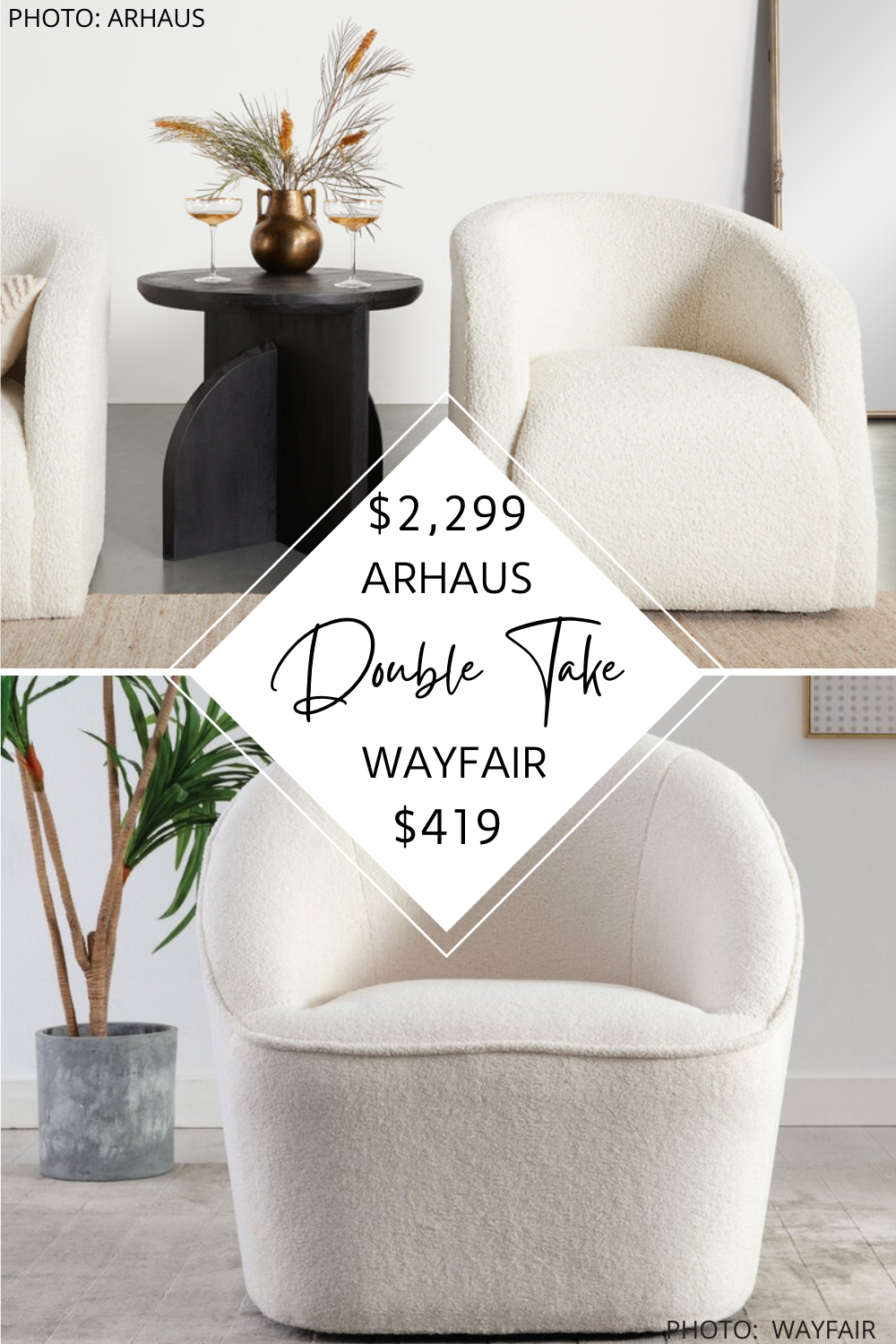 ARHAUS MERRILL SWIVEL CHAIR DUPE — KENDRA FOUND IT