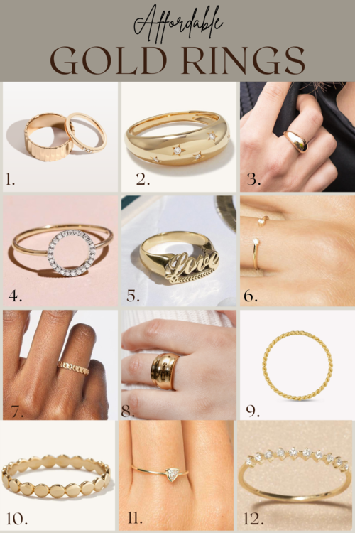 AFFORDABLE MINIMALIST GOLD RINGS — KENDRA FOUND IT