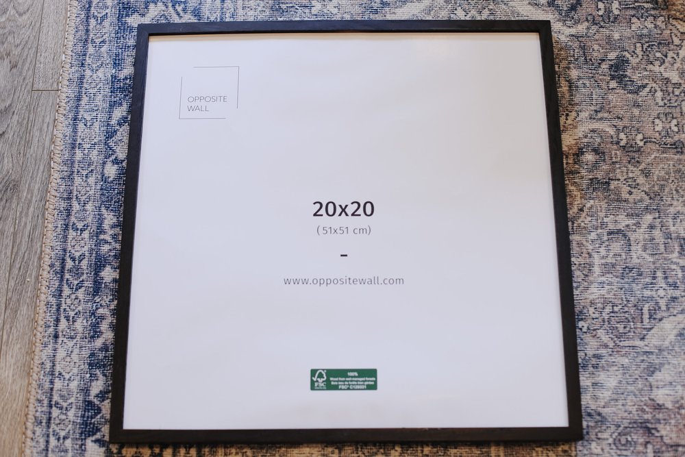 FREE GALLERY WALL TEMPLATE OVERSIZED MAT SQUARE FRAMES — KENDRA FOUND IT