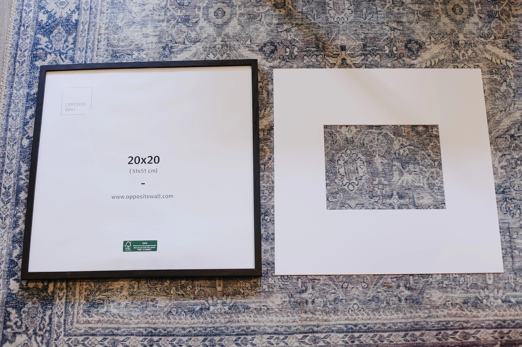 FREE GALLERY WALL TEMPLATE OVERSIZED MAT SQUARE FRAMES — KENDRA FOUND IT
