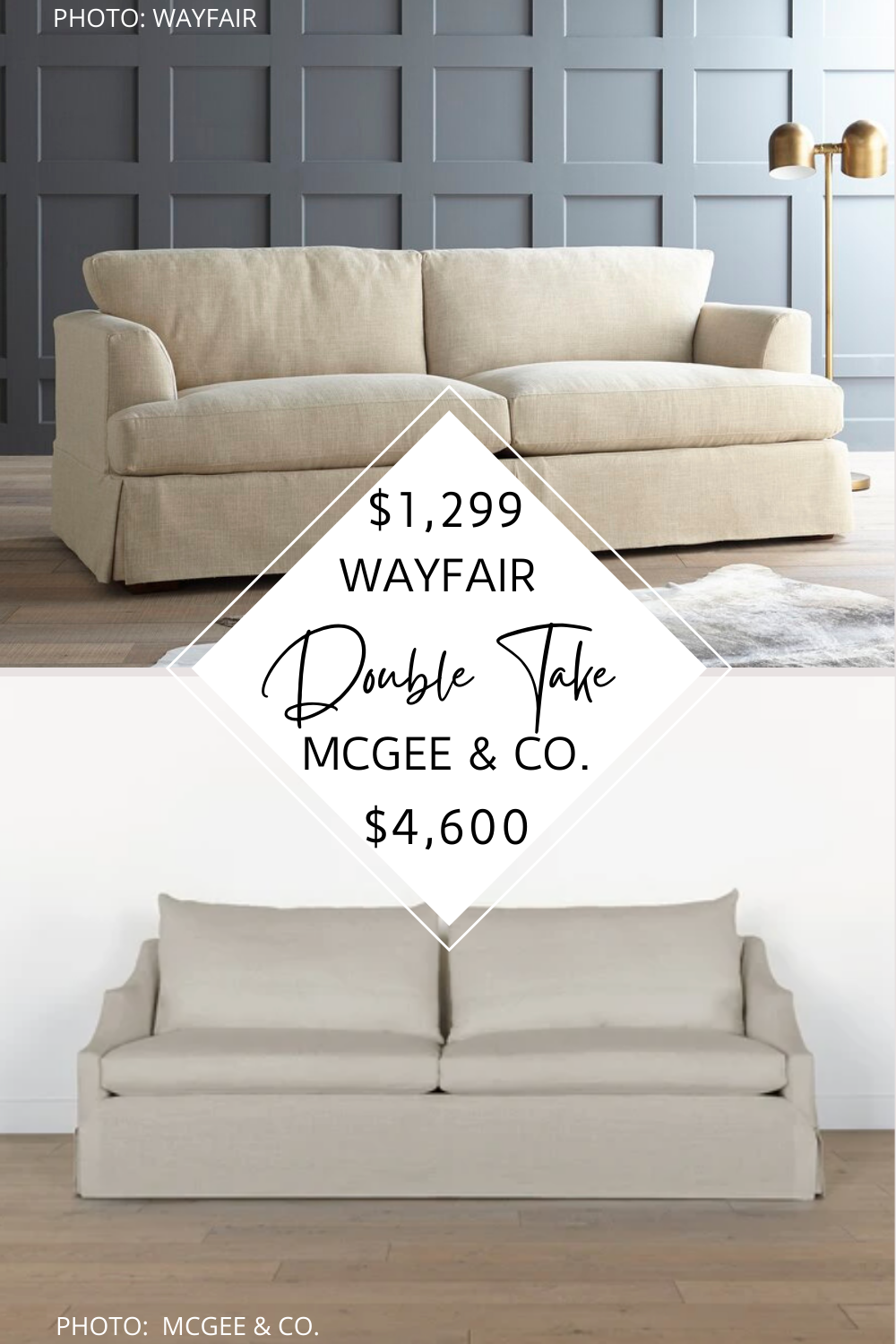 SPLURGE AND SAVE: MCGEE &amp; CO. EVERLEIGH SOFA DUPE