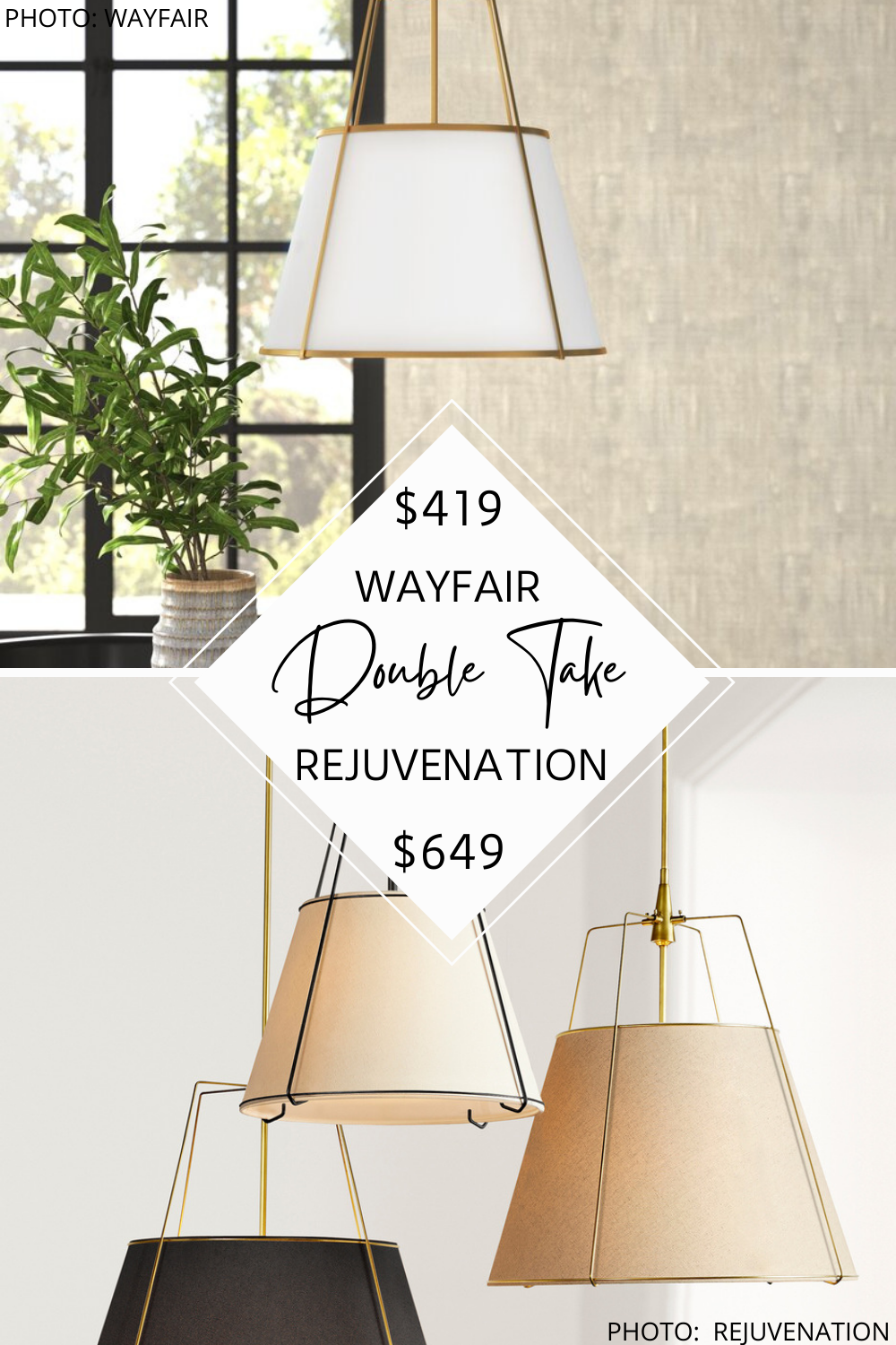 SPLURGE AND SAVE: REJUVENATION CONICAL DRUM PENDANT DUPE