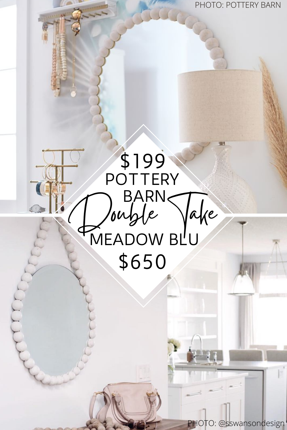 MEADOW BLU DOVETAIL TESS MIRROR DUPE