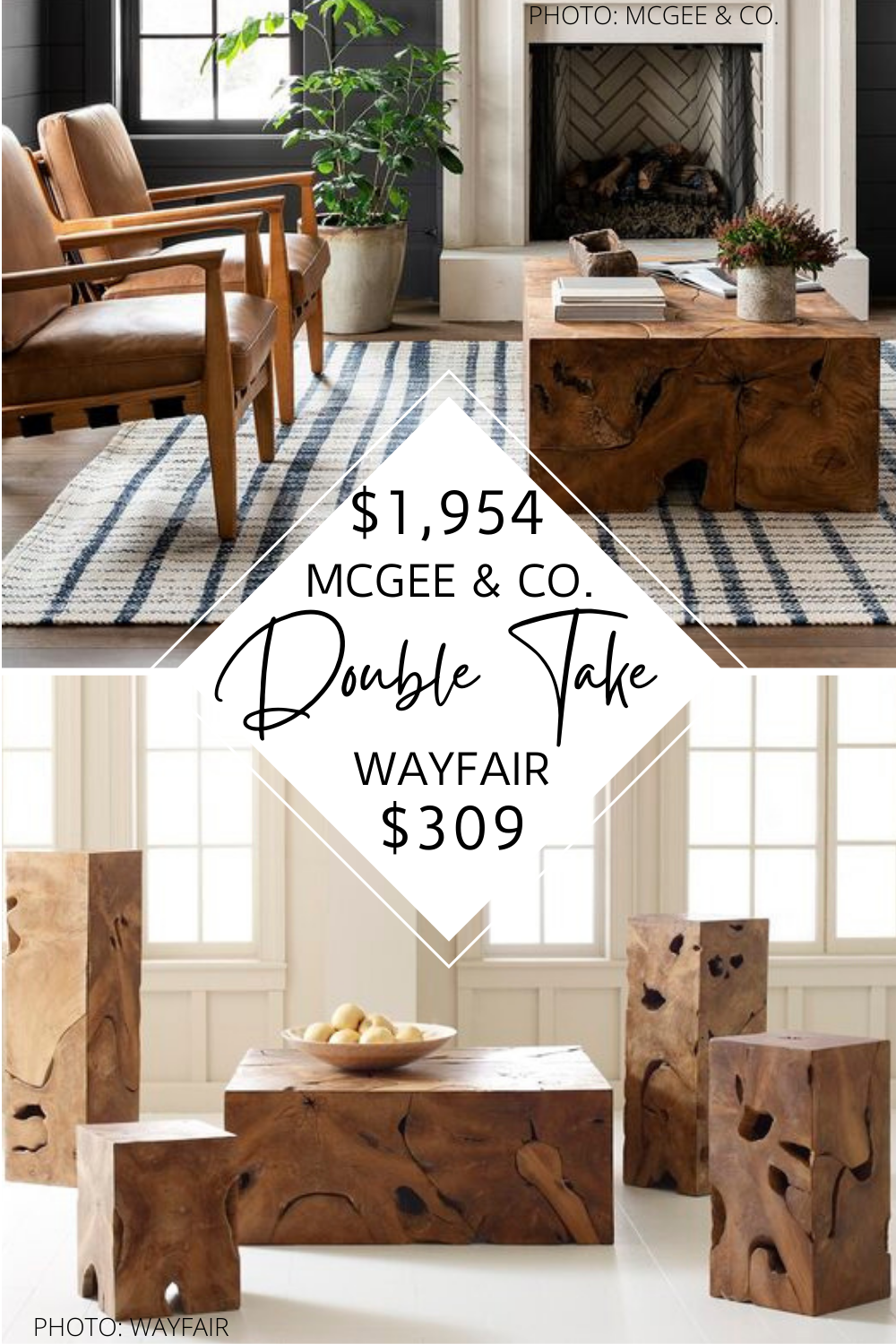 MCGEE &amp; CO. TORY COFFEE TABLE DUPE