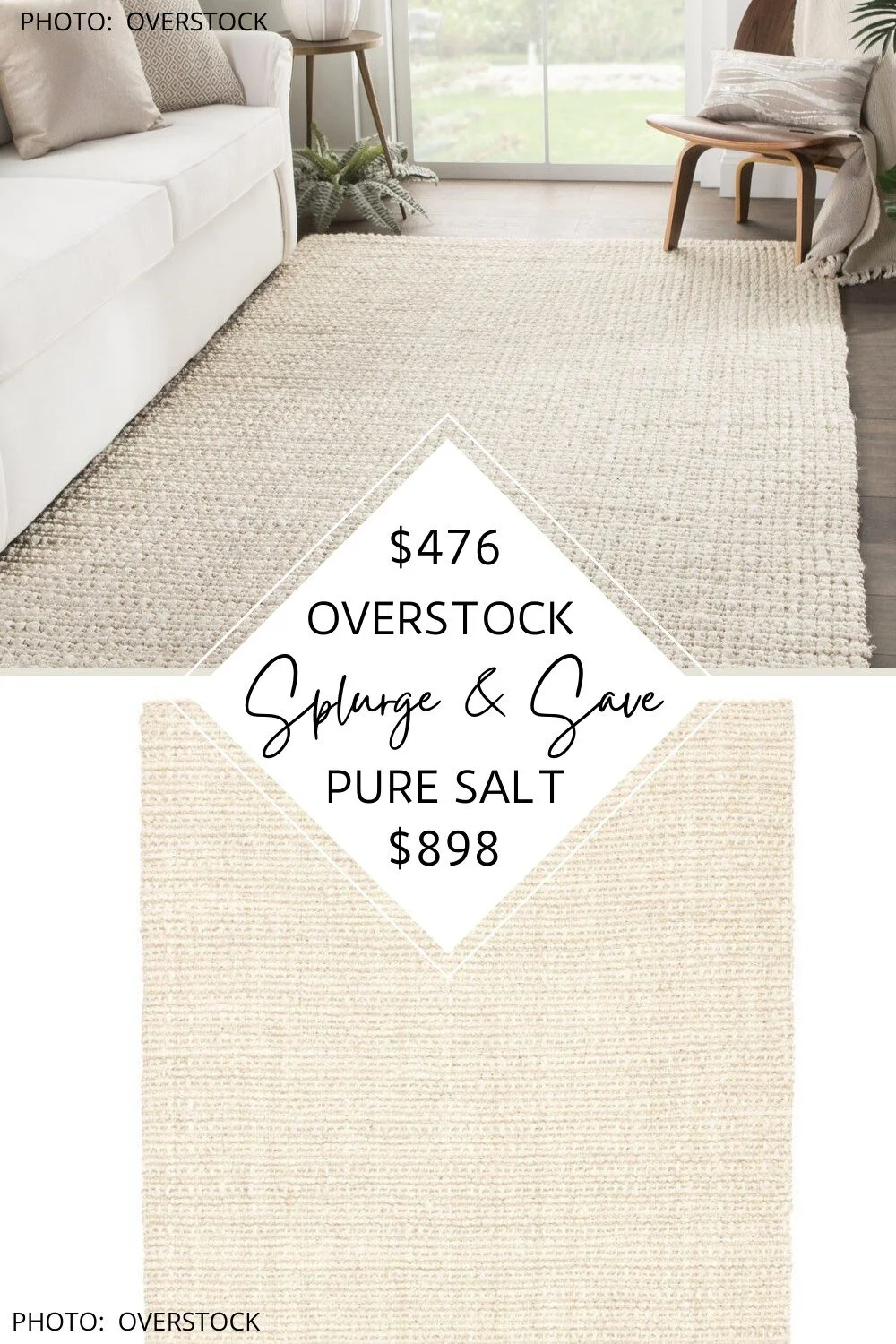 SPLURGE AND SAVE: PURE SALT NATHAN RUG DUPE
