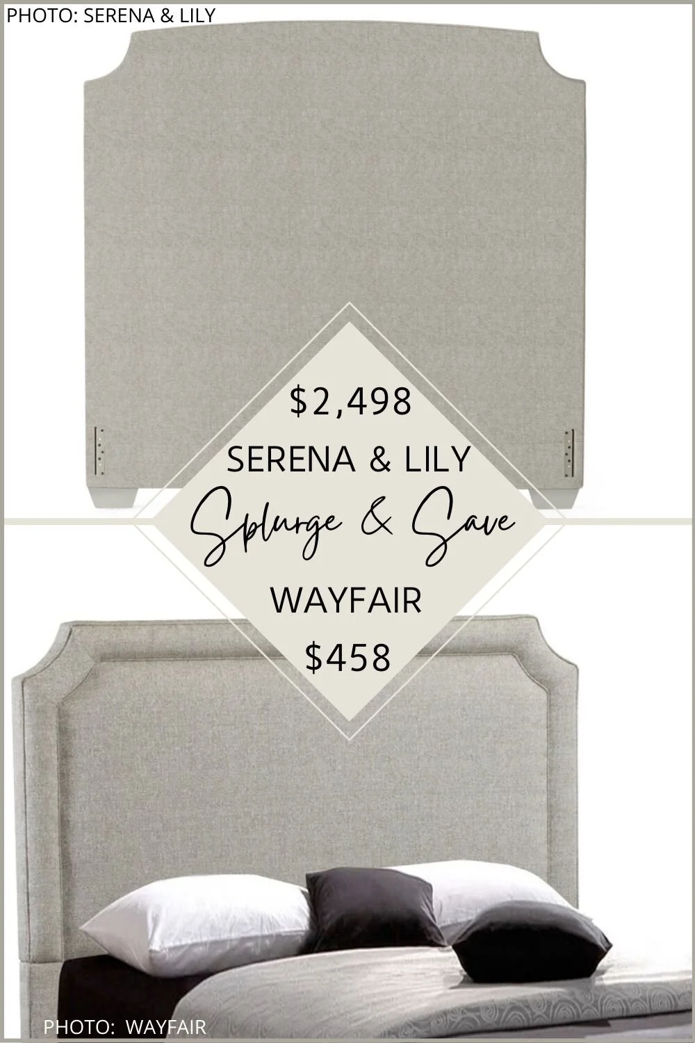 SPLURGE AND SAVE: SERENA AND LILY TALL FILLMORE HEADBOARD DUPE