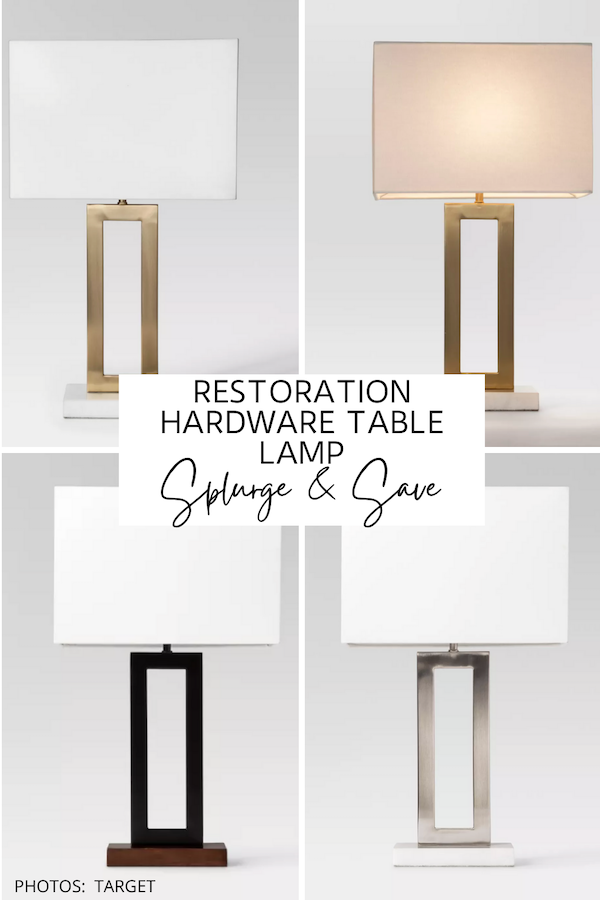 Restoration Hardware Clarke Table Lamp, Restoration Hardware Floor Lamp Dupes