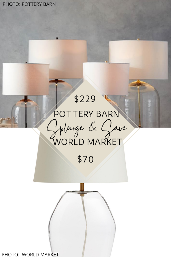 Pottery Barn Aria Dome Table Lamp Dupe, Restoration Hardware Table Lamp Dupes