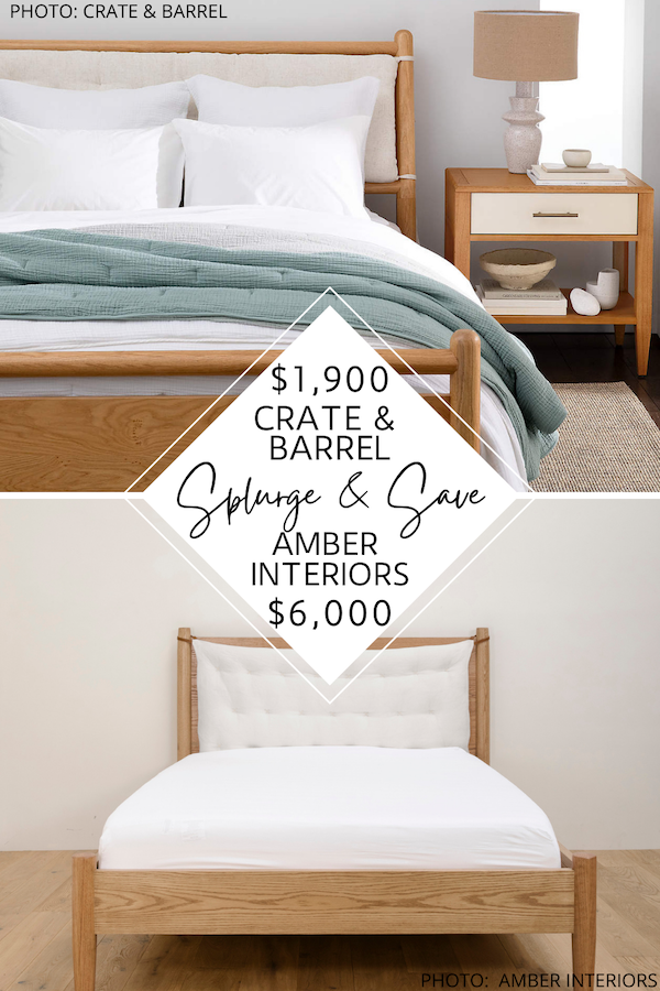 SPLURGE AND SAVE: AMBER INTERIORS PENNY BED DUPE