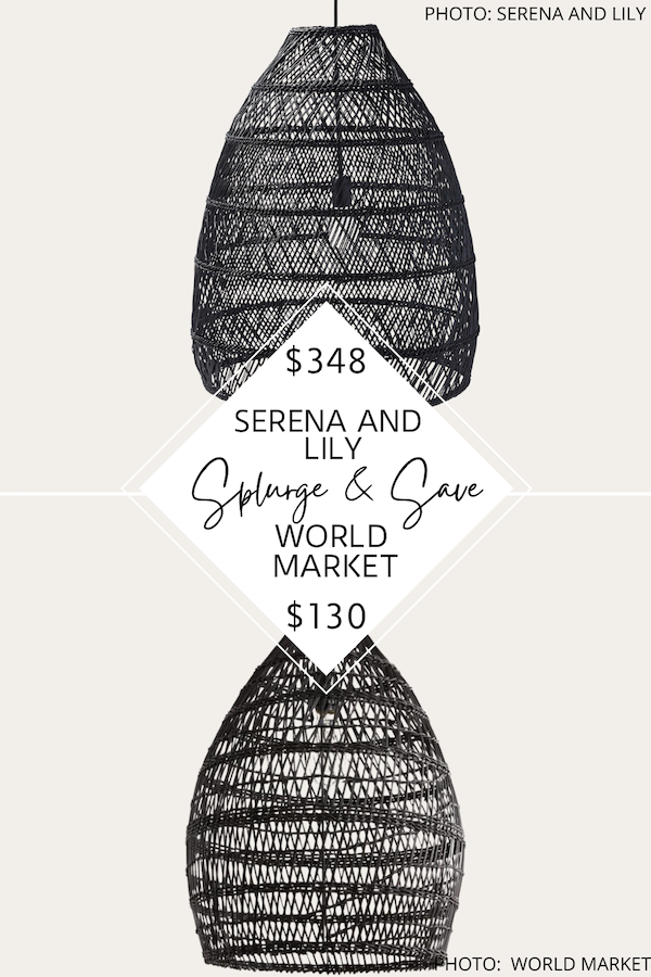 SPLURGE AND SAVE: SERENA &amp; LILY  BLACK HEADLANDS BELL PENDANT DUPE