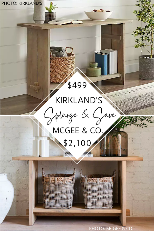 SPLURGE AND SAVE: MCGEE AND CO. EILEEN CONSOLE TABLE DUPE