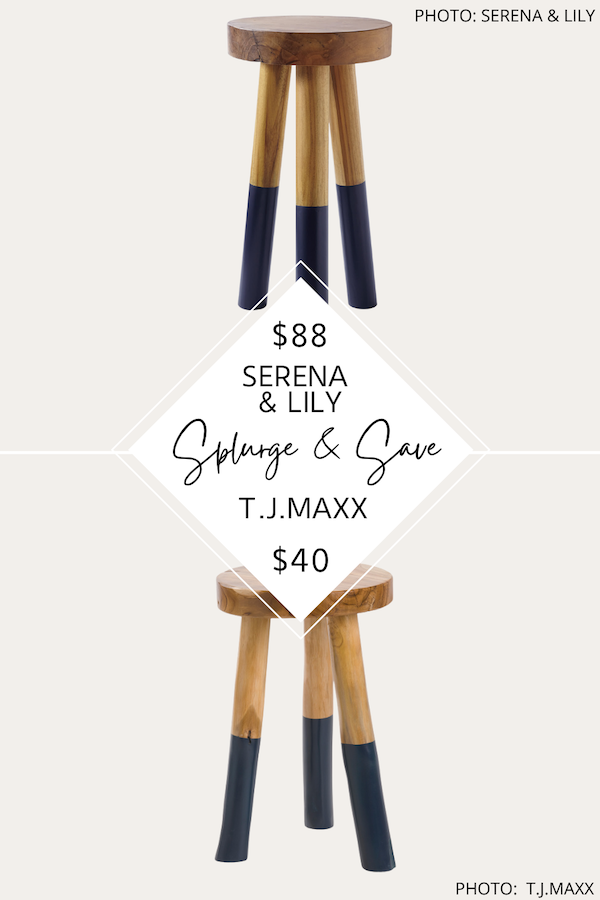 SPLURGE AND SAVE: SERENA AND LILY DIP-DYED STOOLS DUPE 