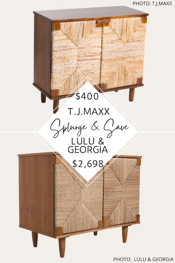 SPLURGE AND SAVE: LULU AND GEORGIA SIAN SMALL CABINET DUPE