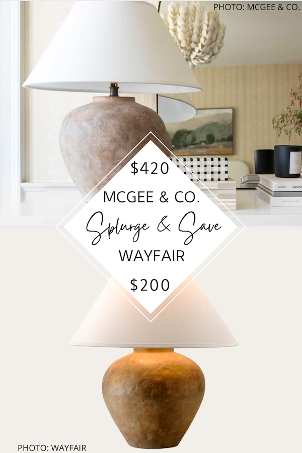 SPLURGE AND SAVE: MCGEE AND CO. DECKER TABLE LAMP DUPE