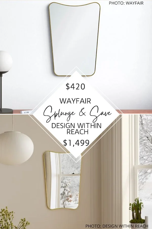 SPLURGE AND SAVE: DESIGN WITHIN REACH FA 33 WALL MIRROR DUPE
