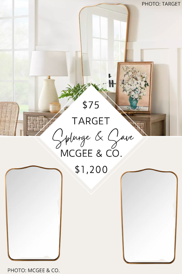 SPLURGE AND SAVE: MCGEE AND CO. JOSEPHINE MIRROR DUPE